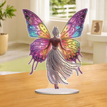 Load image into Gallery viewer, Acrylic Butterfly Fairy Table Top Diamond Painting Ornament Kits for Beginner