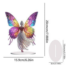 Load image into Gallery viewer, Acrylic Butterfly Fairy Table Top Diamond Painting Ornament Kits for Beginner