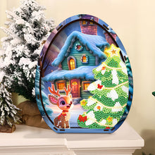 Load image into Gallery viewer, Wooden Reindeer Diamond Painting Desktop Ornaments for Bedroom Table Decor