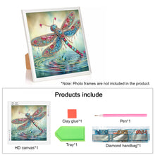 Load image into Gallery viewer, Diamond Painting - Partial Special Shaped - Gorgeous Dragonfly (30*30CM)