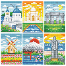 Load image into Gallery viewer, Mini Diamond Painting Set - Full Round - Scenic spots (14*19CM)