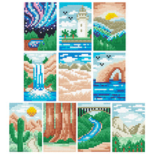 Load image into Gallery viewer, Mini Diamond Painting Set - Full Round - Outdoor scenery ( 9*13CM)