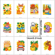 Load image into Gallery viewer, Mini Diamond Painting Set - Full Round - Harvest autumn (14*19CM)