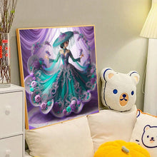 Load image into Gallery viewer, Diamond Painting - Full Round - Dancing purple flower girl (40*40CM)