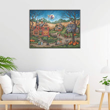 Load image into Gallery viewer, Diamond Painting - Full Round - Halloween night scene (60*45CM)