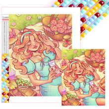 Load image into Gallery viewer, Diamond Painting - Full Square - Picnic girl (45*60CM)