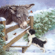 Load image into Gallery viewer, Diamond Painting - Full Square - Donkey and dog (30*30CM)