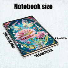 Load image into Gallery viewer, Special Shaped Flower Butterfly Diamond Painting Diary Book for Drawing Painting