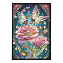 Load image into Gallery viewer, Special Shaped Flower Butterfly Diamond Painting Diary Book for Drawing Painting