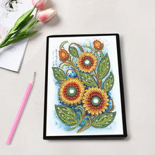 Load image into Gallery viewer, Special Shaped Flower Butterfly Diamond Painting Diary Book for Drawing Painting