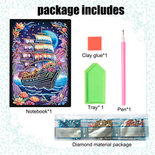 Load image into Gallery viewer, Special Shaped Flower Butterfly Diamond Painting Diary Book for Drawing Painting