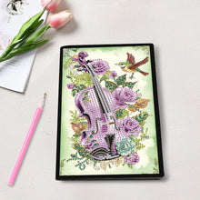 Load image into Gallery viewer, Special Shaped Flower Butterfly Diamond Painting Diary Book for Drawing Painting