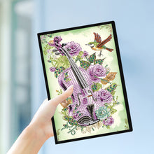 Load image into Gallery viewer, Special Shaped Flower Butterfly Diamond Painting Diary Book for Drawing Painting