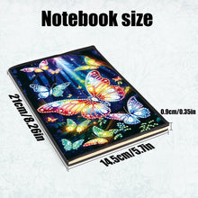 Load image into Gallery viewer, Special Shaped Flower Butterfly Diamond Painting Diary Book for Drawing Painting