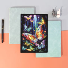 Load image into Gallery viewer, Special Shaped Flower Butterfly Diamond Painting Diary Book for Drawing Painting