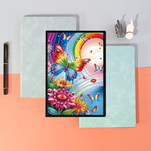 Load image into Gallery viewer, Special Shaped Flower Butterfly Diamond Painting Diary Book for Drawing Painting