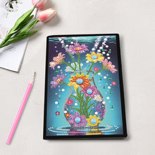 Load image into Gallery viewer, Special Shaped Flower Butterfly Diamond Painting Diary Book for Drawing Painting