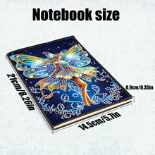 Load image into Gallery viewer, 50 Pages A5 Special Shaped Elf Girl 5D DIY Mosaic Drill Notebook Craft for Teens