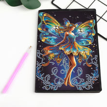 Load image into Gallery viewer, 50 Pages A5 Special Shaped Elf Girl 5D DIY Mosaic Drill Notebook Craft for Teens