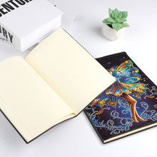 Load image into Gallery viewer, 50 Pages A5 Special Shaped Elf Girl 5D DIY Mosaic Drill Notebook Craft for Teens