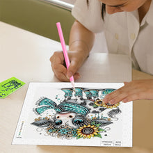 Load image into Gallery viewer, Diamond Painting - Partial Special Shaped - Funny Cow (30*30CM)