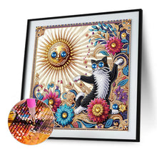 Load image into Gallery viewer, Diamond Painting - Partial Special Shaped - Funny Cat (30*30CM)