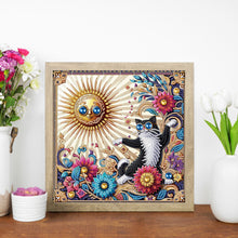 Load image into Gallery viewer, Diamond Painting - Partial Special Shaped - Funny Cat (30*30CM)
