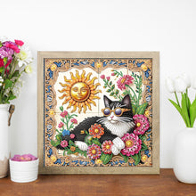 Load image into Gallery viewer, Diamond Painting - Partial Special Shaped - Funny Cat (30*30CM)