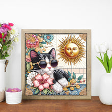 Load image into Gallery viewer, Diamond Painting - Partial Special Shaped - Funny Cat (30*30CM)