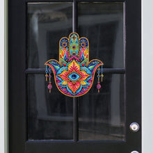 Load image into Gallery viewer, Acrylic Lotus Palm 5D DIY Diamond Painting Dots Pendant for Garden Window Decor