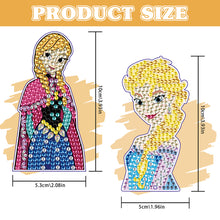 Load image into Gallery viewer, 2Pcs Special Shape Donald Duck Diamond Art Bookmark with Pendant for Book Lovers