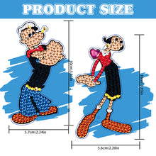 Load image into Gallery viewer, 2Pcs Special Shape Donald Duck Diamond Art Bookmark with Pendant for Book Lovers