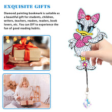 Load image into Gallery viewer, 2Pcs Special Shape Donald Duck Diamond Art Bookmark with Pendant for Book Lovers