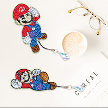 Load image into Gallery viewer, 2Pcs Special Shape Donald Duck Diamond Art Bookmark with Pendant for Book Lovers