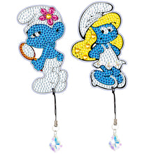 Load image into Gallery viewer, 2Pcs Special Shape Donald Duck Diamond Art Bookmark with Pendant for Book Lovers