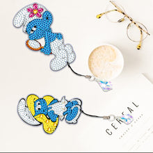 Load image into Gallery viewer, 2Pcs Special Shape Donald Duck Diamond Art Bookmark with Pendant for Book Lovers