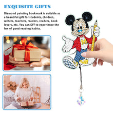 Load image into Gallery viewer, 2Pcs Special Shape Donald Duck Diamond Art Bookmark with Pendant for Book Lovers