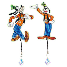 Load image into Gallery viewer, 2Pcs Special Shape Donald Duck Diamond Art Bookmark with Pendant for Book Lovers