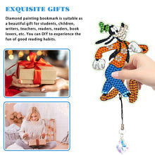Load image into Gallery viewer, 2Pcs Special Shape Donald Duck Diamond Art Bookmark with Pendant for Book Lovers