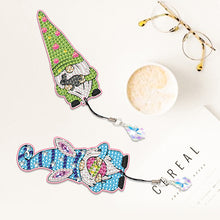 Load image into Gallery viewer, 2Pcs Special Shaped Cute Gnome 5D DIY Diamond Art Book Mark for Reading Day Gift