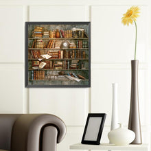 Load image into Gallery viewer, Diamond Painting - Full Round - Bookshelf (40*40CM)