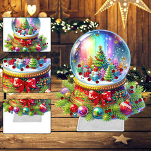 Load image into Gallery viewer, Christmas Acrylic Special Shape Santa Claus Gift Truck Desktop Diamond Art Kits