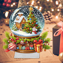 Load image into Gallery viewer, Christmas Acrylic Special Shape Santa Claus Gift Truck Desktop Diamond Art Kits