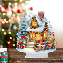 Load image into Gallery viewer, Christmas Acrylic Special Shape Santa Claus Gift Truck Desktop Diamond Art Kits