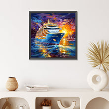 Load image into Gallery viewer, Diamond Painting - Full Round - Ship on the sea (50*50CM)