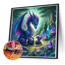 Load image into Gallery viewer, Diamond Painting - Full Round - Dinosaur and baby dinosaur (50*50CM)