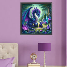 Load image into Gallery viewer, Diamond Painting - Full Round - Dinosaur and baby dinosaur (50*50CM)