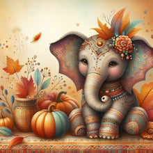 Load image into Gallery viewer, AB Diamond Painting - Full Round - Autumn elephant (40*40CM)