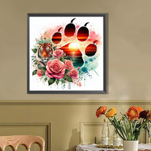 Load image into Gallery viewer, AB Diamond Painting - Full Round - Silhouette scenery tiger (40*40CM)