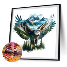 Load image into Gallery viewer, AB Diamond Painting - Full Round - Silhouette scenery eagle (40*40CM)